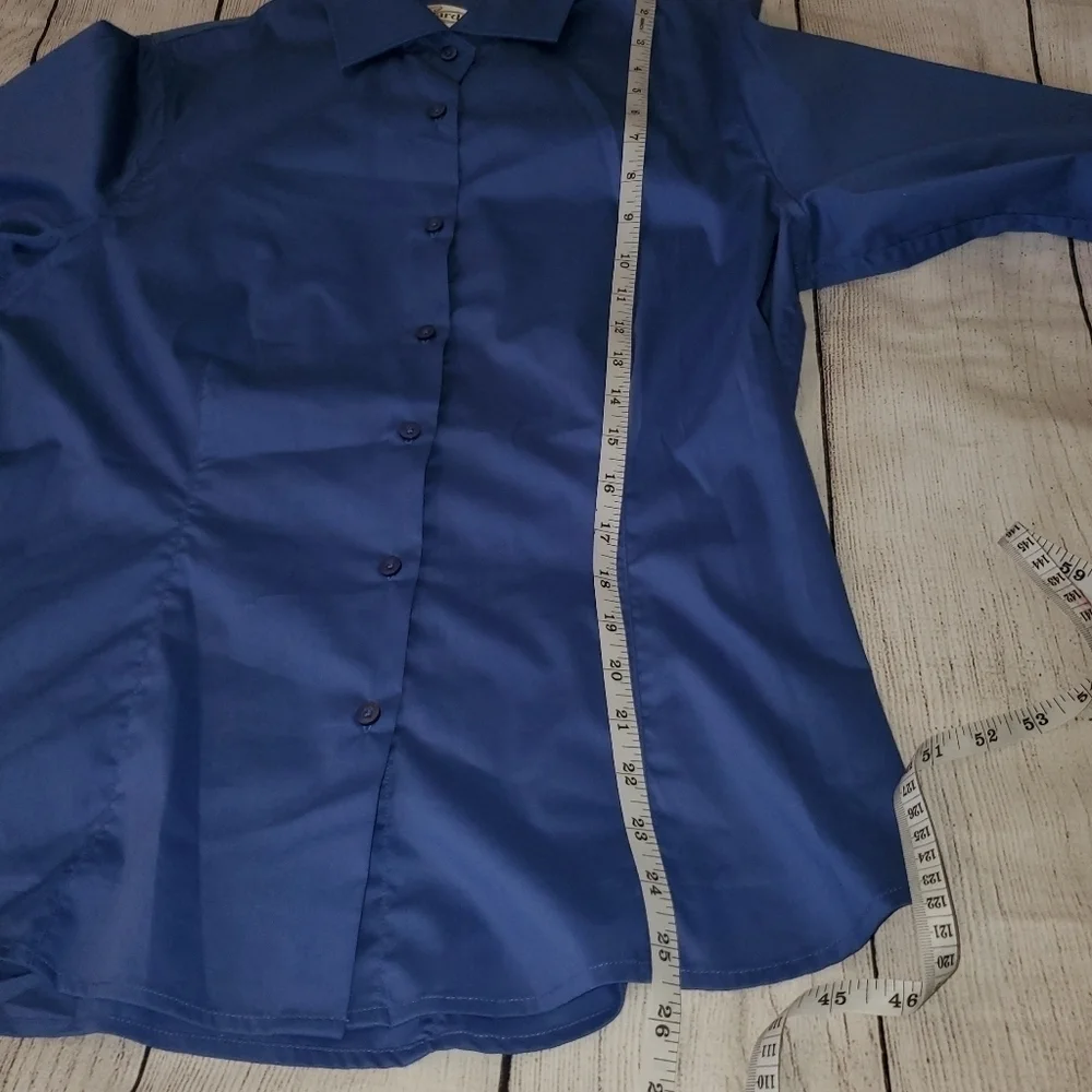 Edwards Blue Collared Button Down - Picture 6 of 8